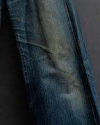 "GUCCI" Gradient fade design tapered denim