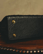 -SPECIAL- "Balenciaga" 90's-00's Ostrich leather structured top handle bag