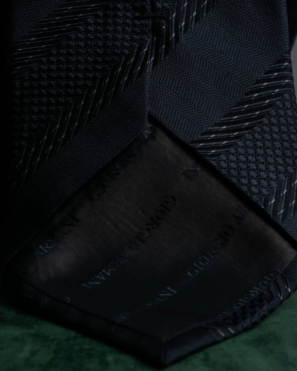 "GIORGIO ARMANI" Mixed material striped necktie