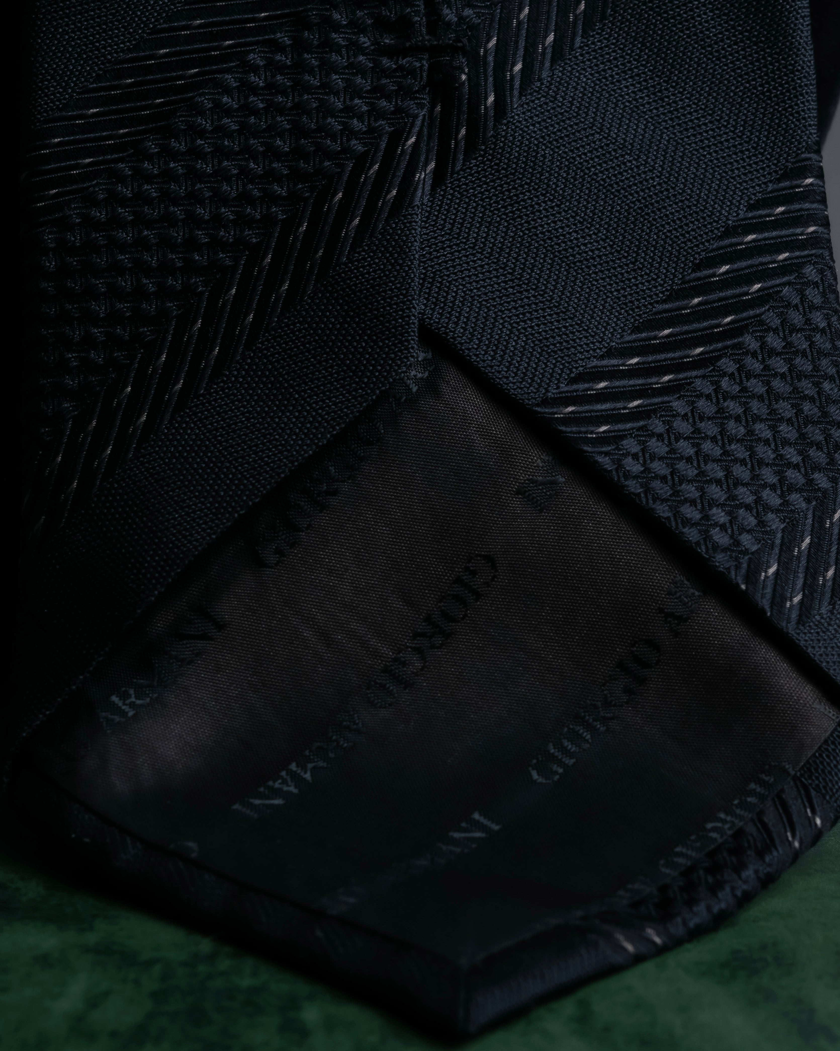 "GIORGIO ARMANI" Mixed material striped necktie