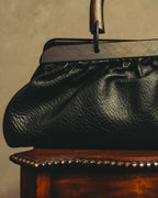 -SPECIAL- “GUCCI“ 90’s-00’s Structured frame gathered leather handbag