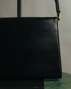“GUCCI” 80’s-90’s Rope clasp leather shoulder bag