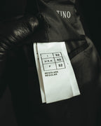 -SPECIAL- “VALENTINO” 2000’s Satin lapel single breasted wool coat