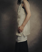 -SPECIAL- “Brunello Cucinelli” 00’s-10’s Sheer layered sleeveless tunic dress