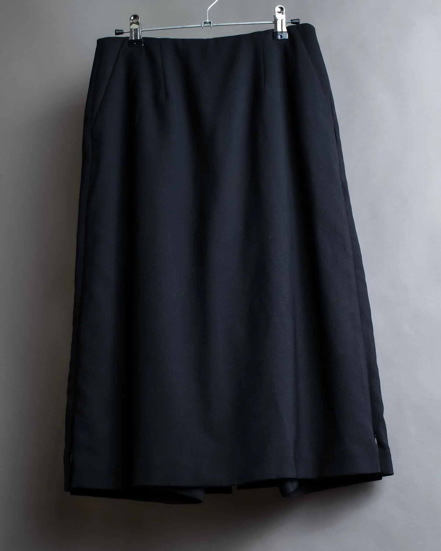 "MAISON MARGIELA" Side zip design mid ength flared skirt