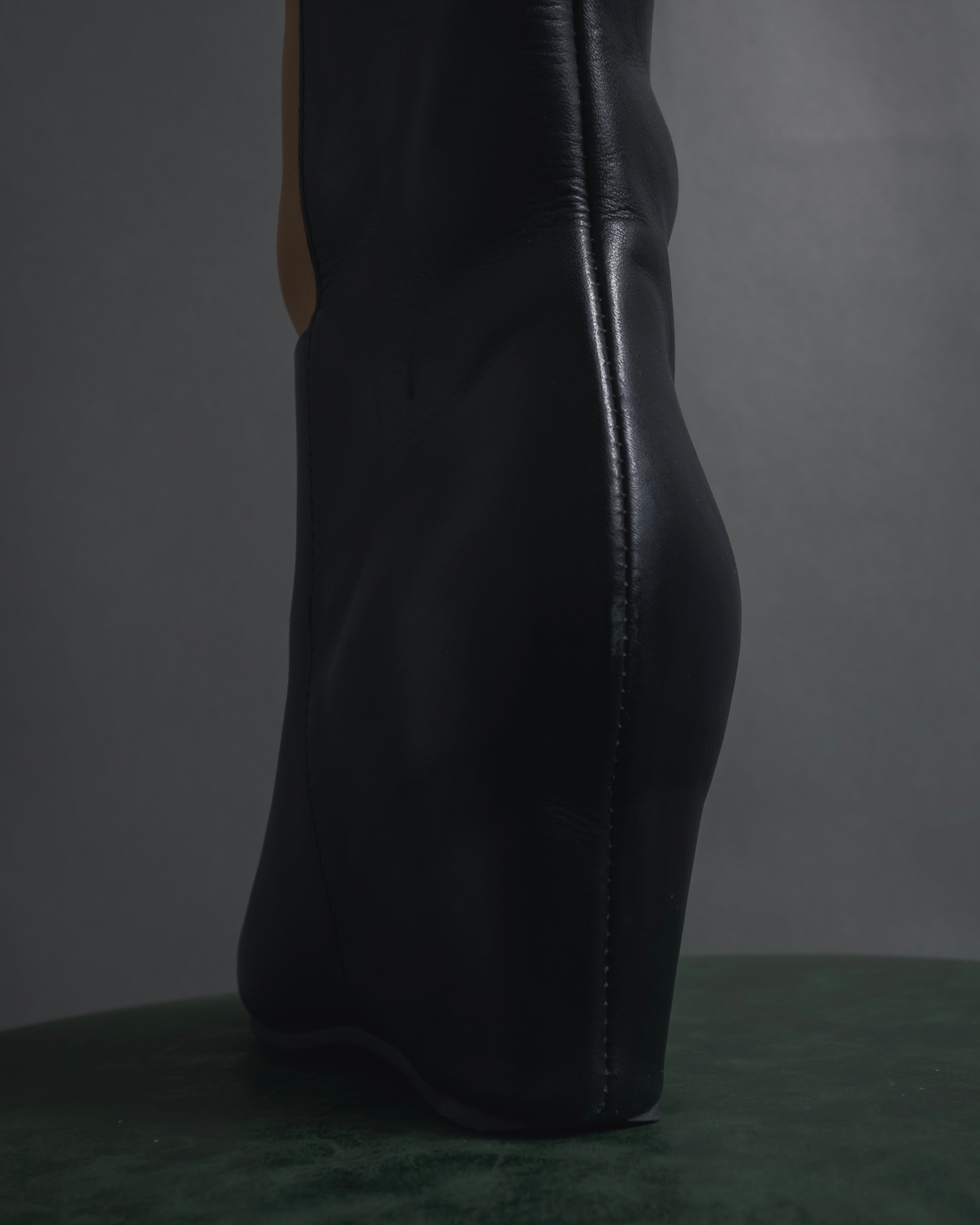 "MM6 Maison Margiela" Bicolour leather long boots