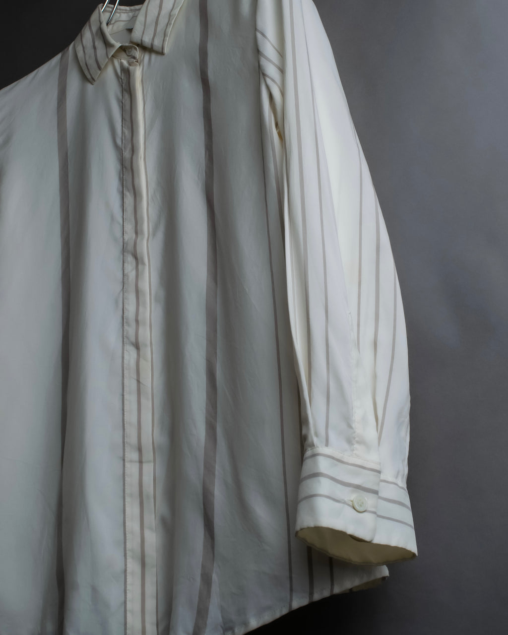 "Loro Piana" Multi-stripe pattern natural color shirt