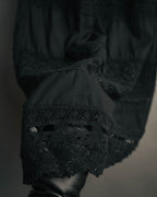 -SPECIAL- “tricot COMME des GARÇONS“ 2002SS Lace panel gathered skirt