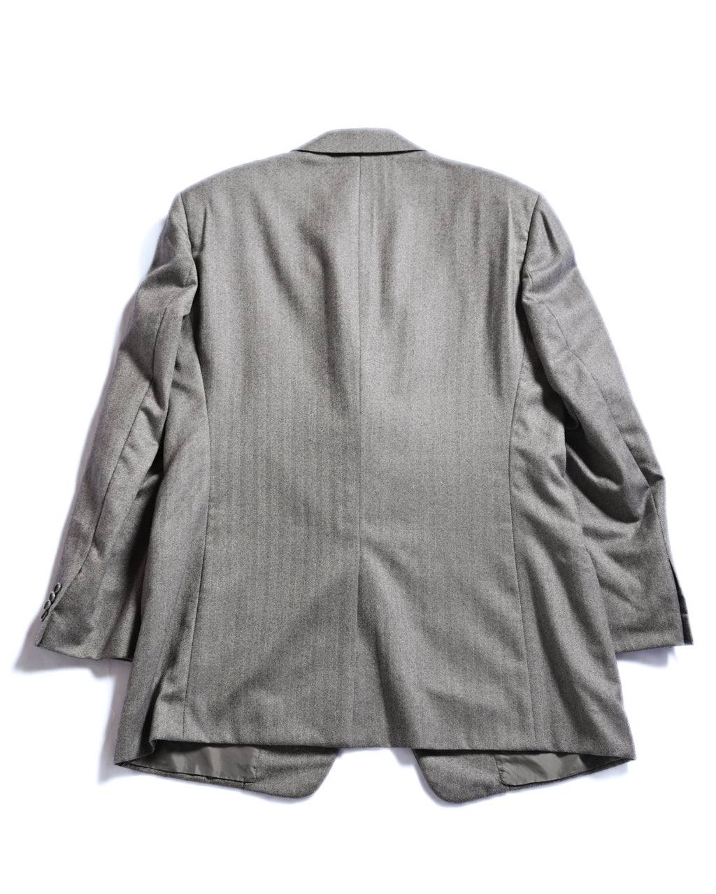 GIORGIO ARMANI/ Pure Cashmere Herringbone Oversized Tailored Jacket Gray
