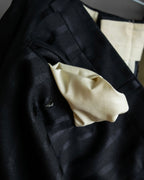 "Vintage subtle gloss striped wide slacks"