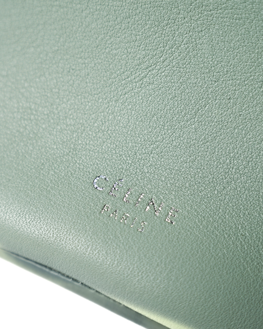 CÉLINE by Phoebe Philo/ “Big Bag Bucket” One Shoulder Bag Pale Green
