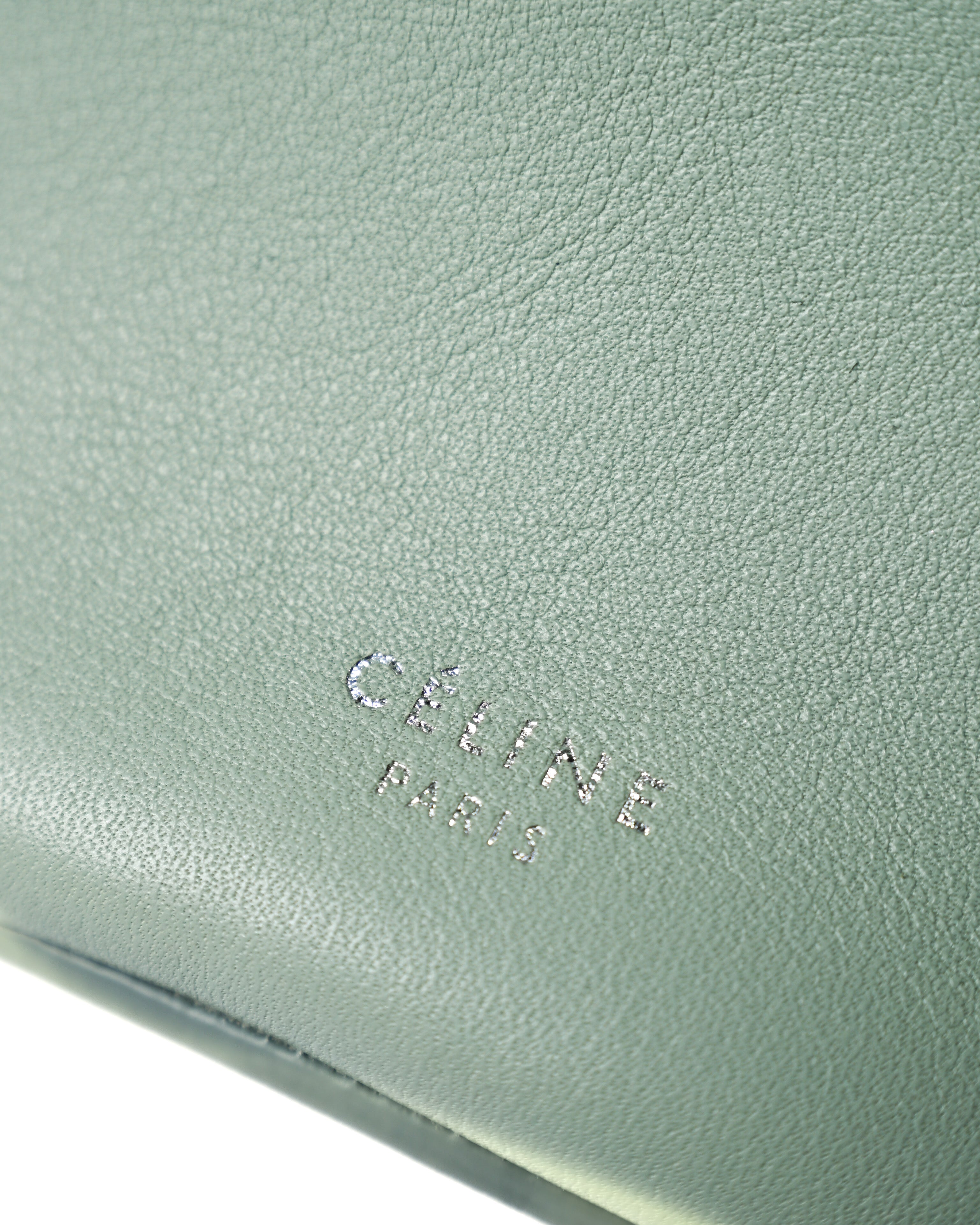 CÉLINE by Phoebe Philo/ “Big Bag Bucket” One Shoulder Bag Pale Green