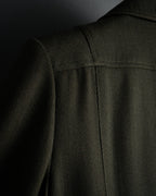 -SPECIAL- "HERMES" 90's Military-inspired zip design tailored jacket
