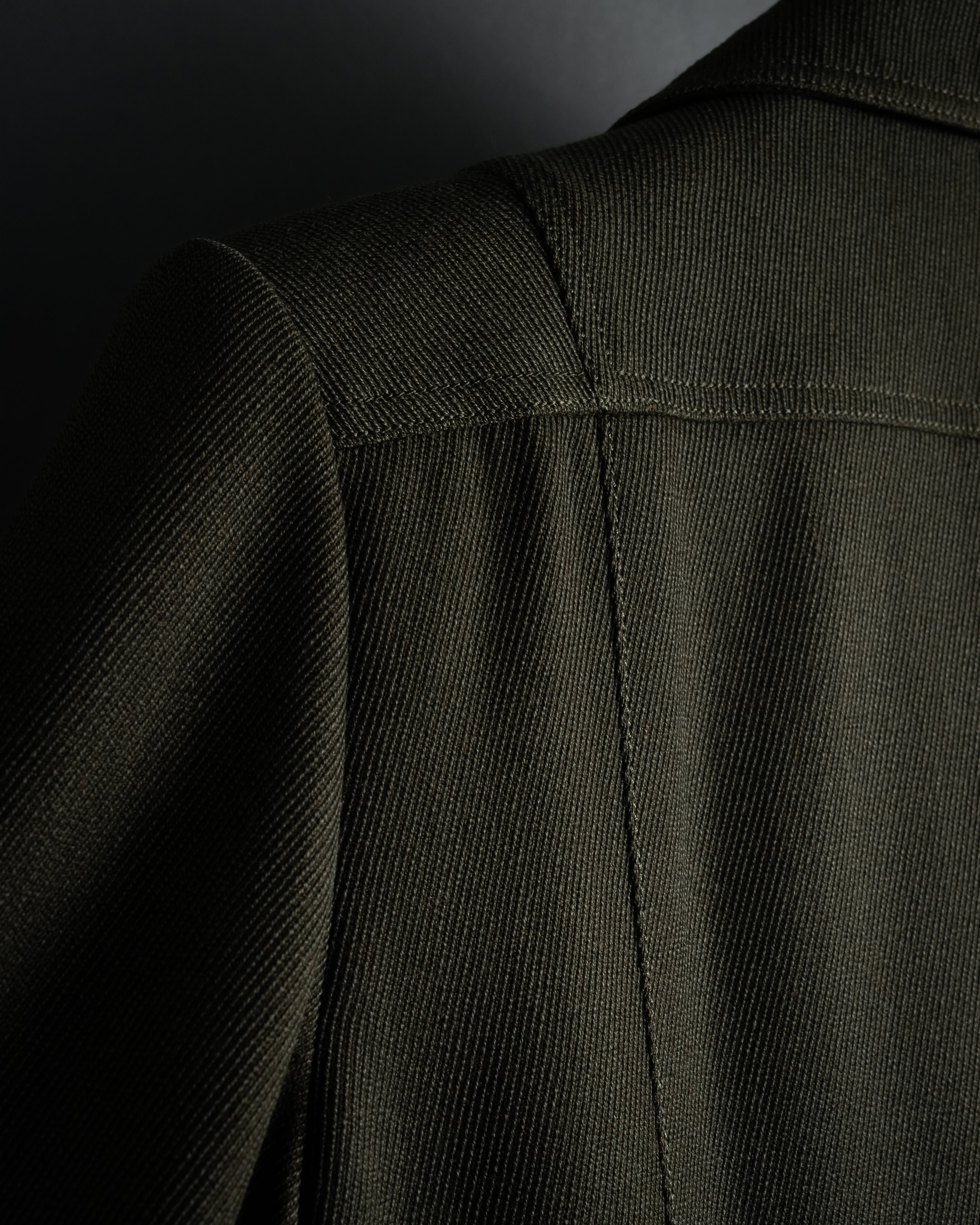 -SPECIAL- "HERMES" 90's Military-inspired zip design tailored jacket