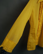 -MOOD Vintage Collections-
70’s Ruffled long point collar shirt