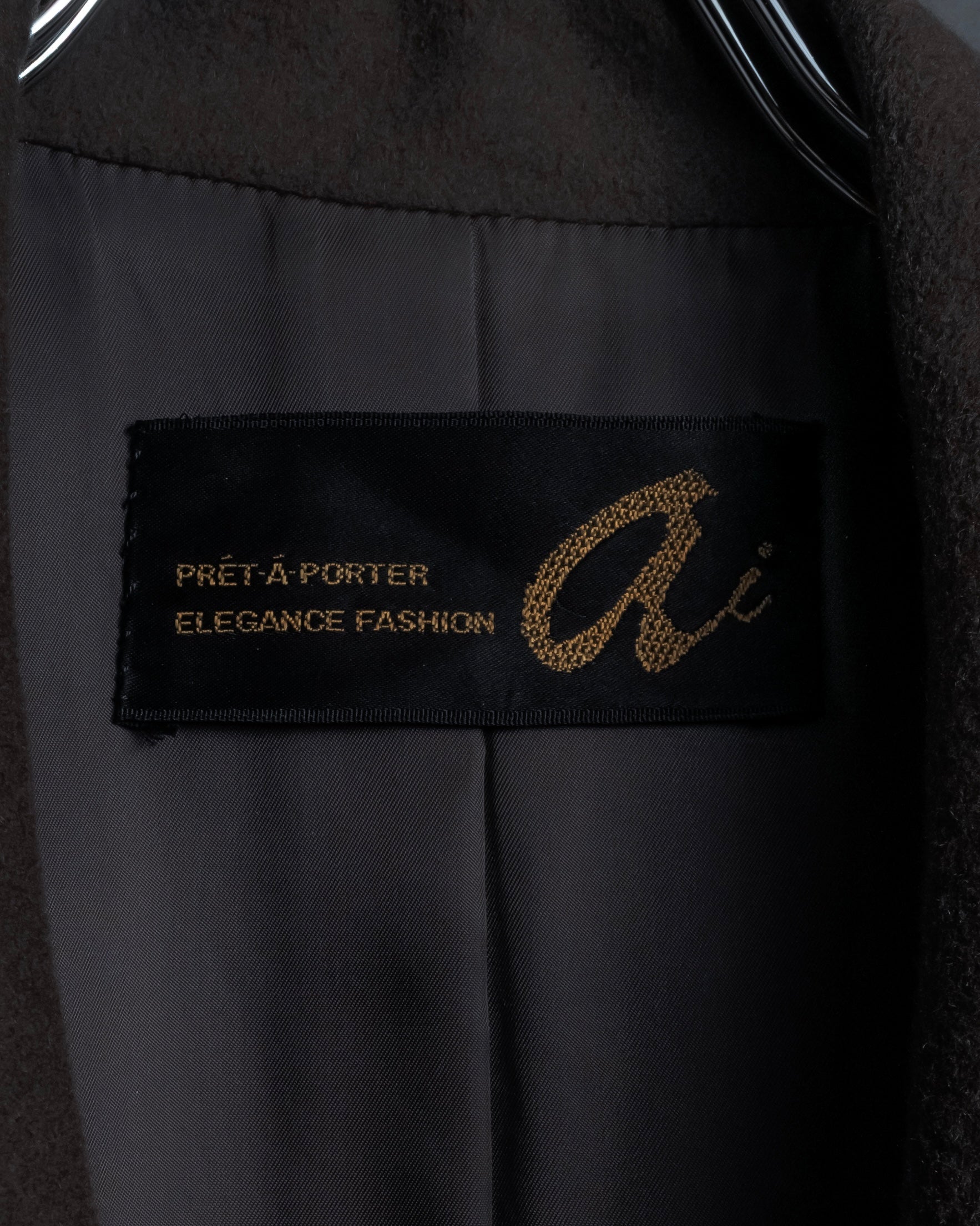 "Vintage 100% pure cashmere long chester coat"