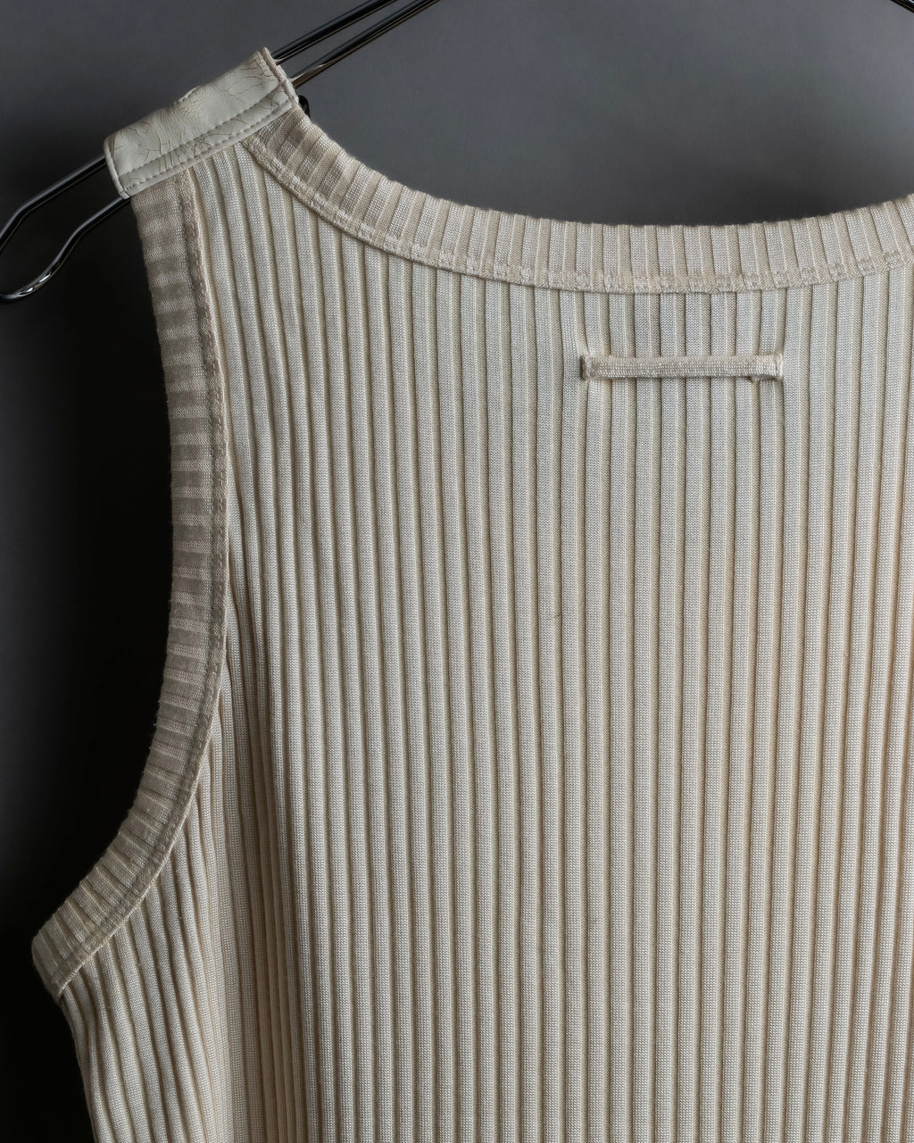 “Jean Paul Gautier” Double belted shoulder designed tank top