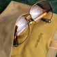 "YVES SAINT LAURENT" Thin metal temples round frame sunglasses