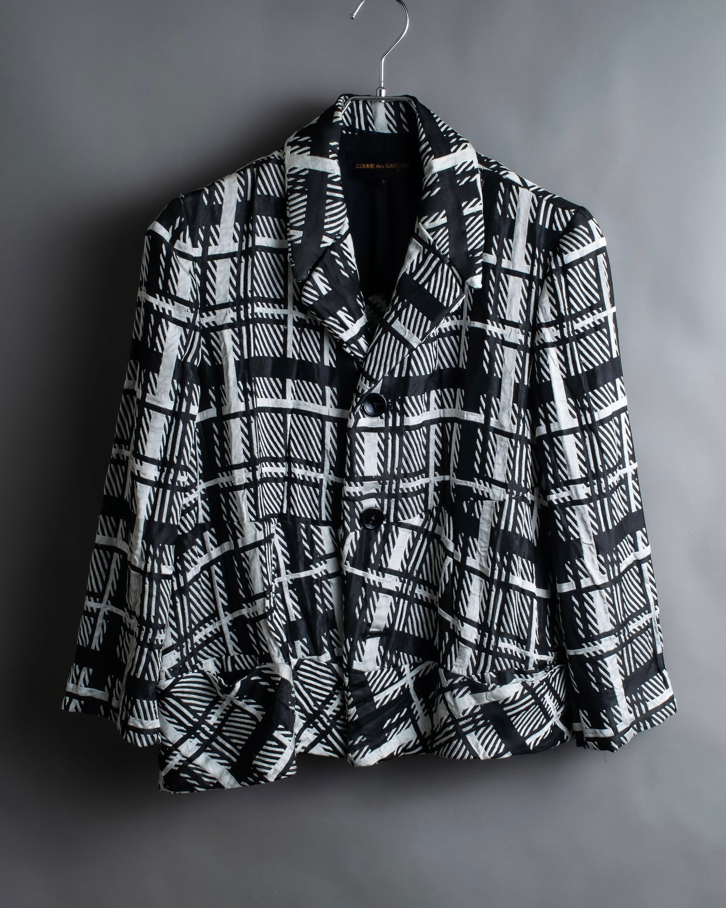 "COMME des GARCONS" Geometric pattern tailored jacket