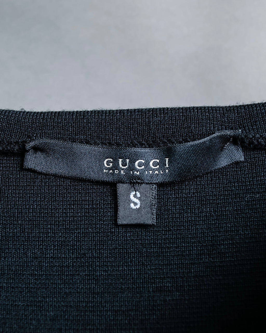 "GUCCI" Leather piping design box sleeve T-shirt