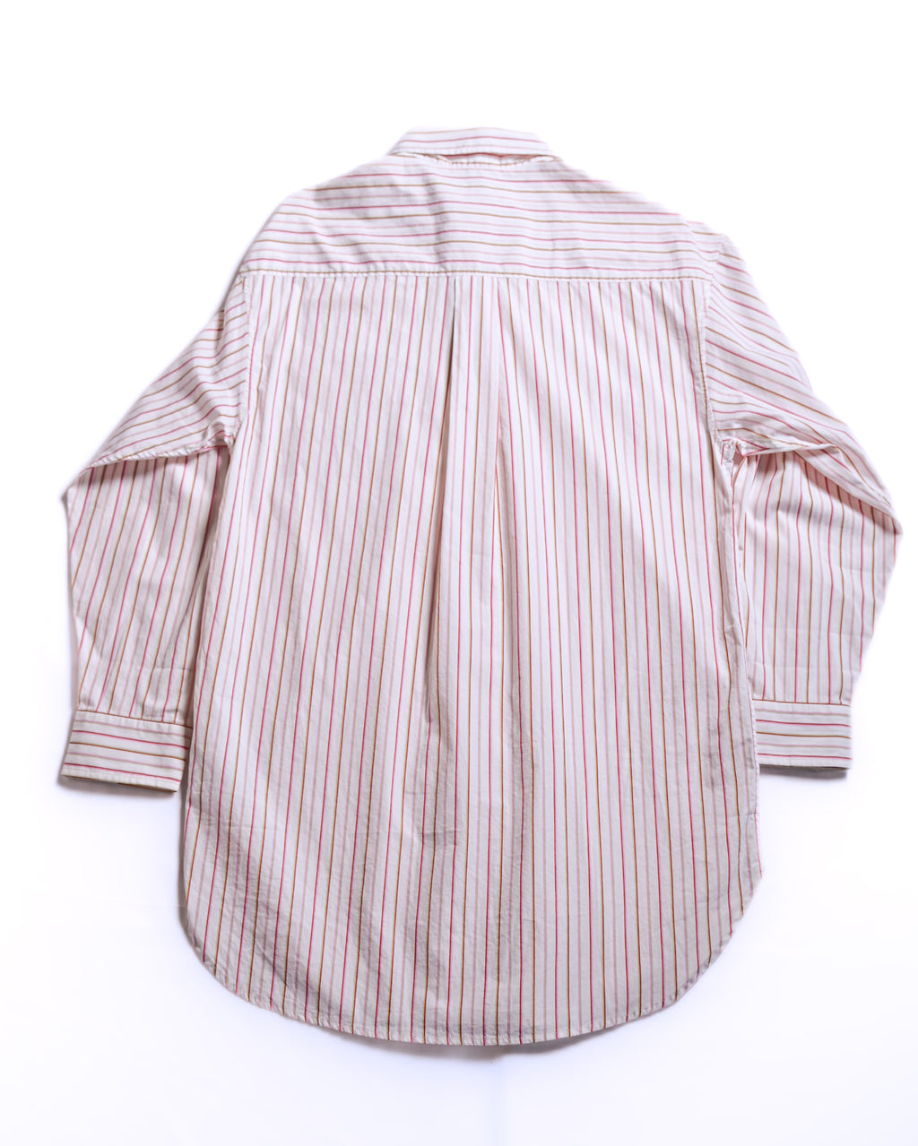 ETRO/ Oversized Multi Color Striped Shirt Pink × White
