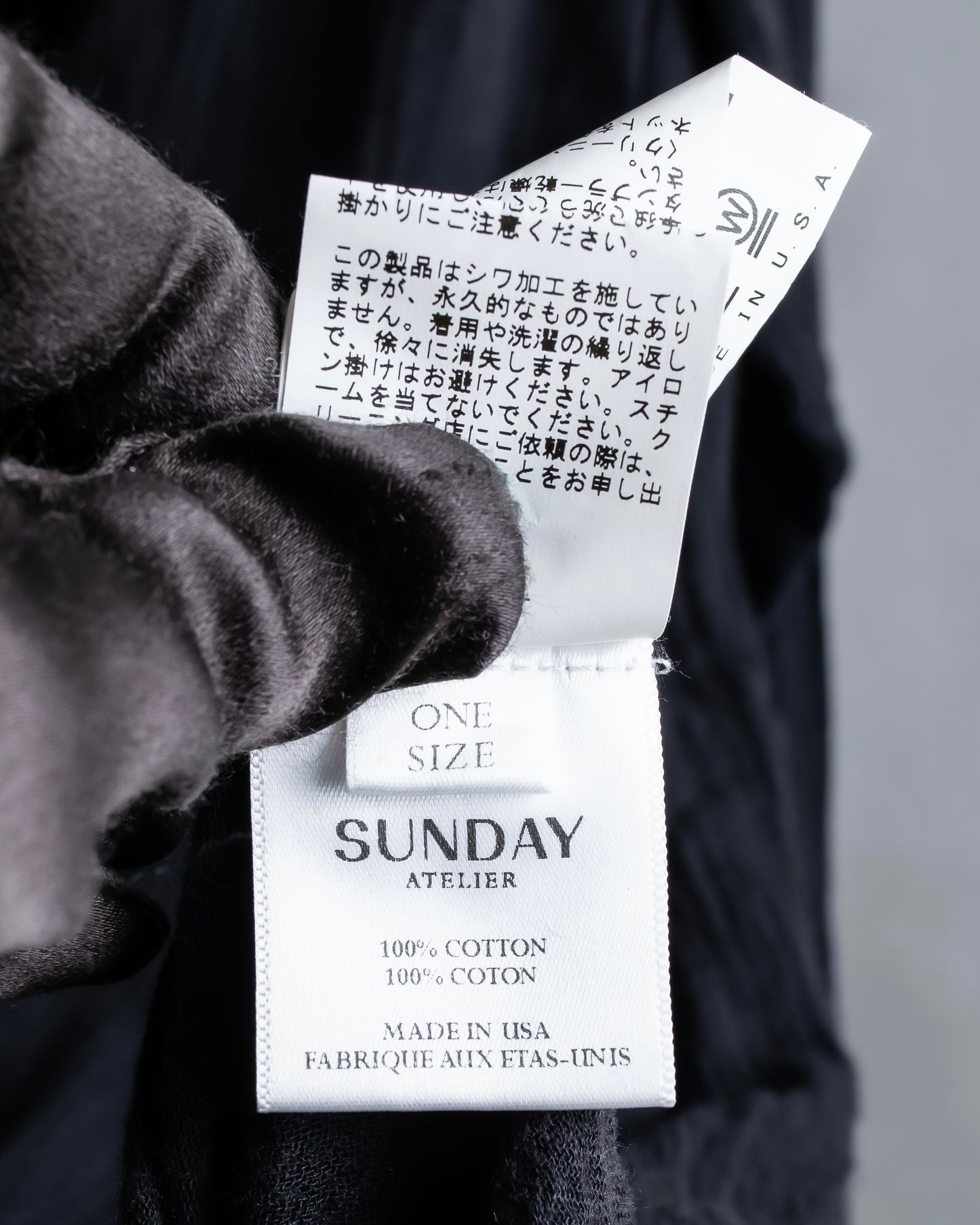 "SUNDAY ATELIER" Washed maxi length pullover dress