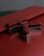 "KENZO" K motif design chain shoulder wallet bag