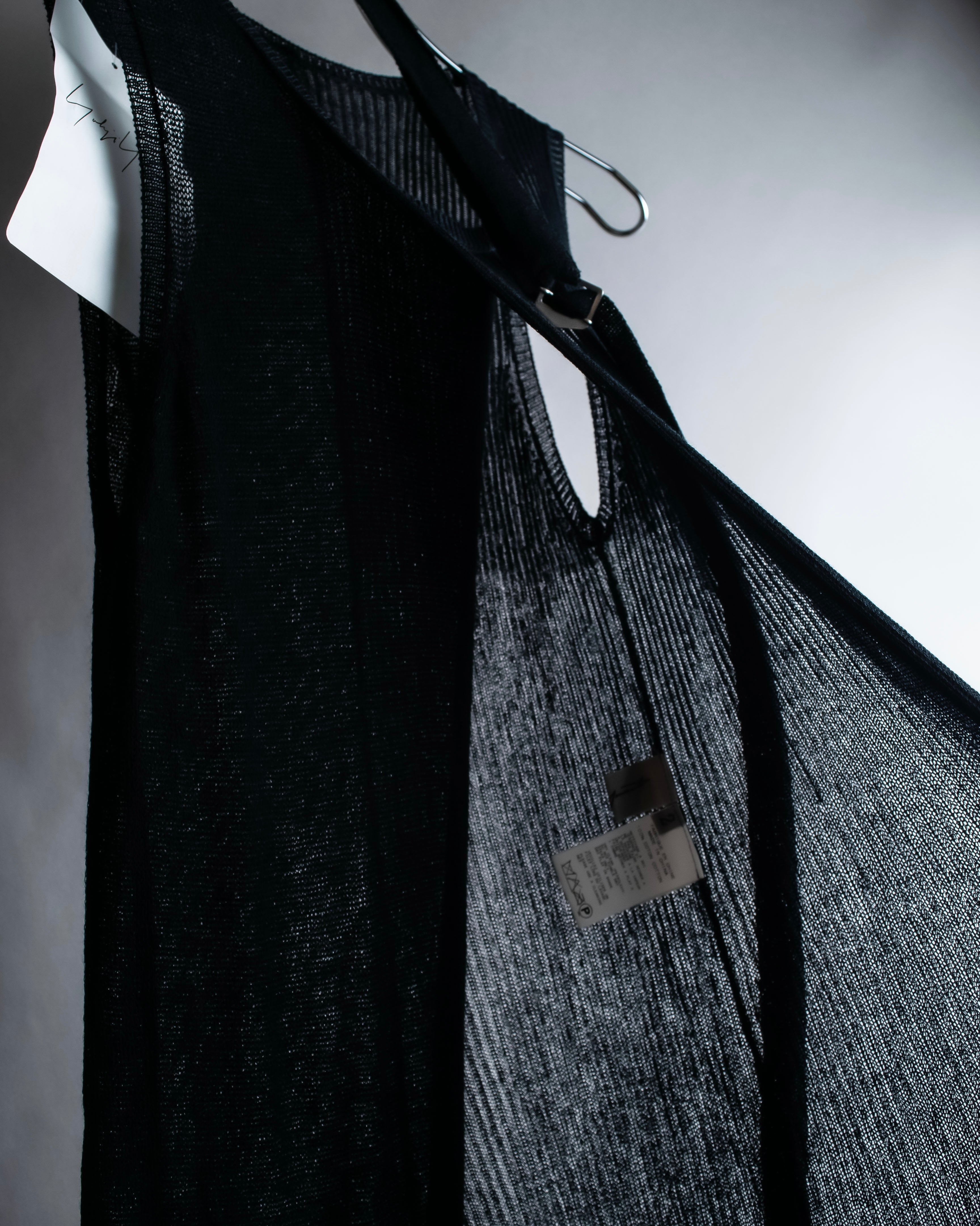 "YOHJI YAMAMOTO FEMME" 13SS Belted sleeveless long dress