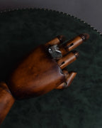 "GUCCI" Polished silver crystal sculptural ring