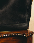 "Salvatore Ferragamo" 90's-00's Textured calf hair shoulder bag