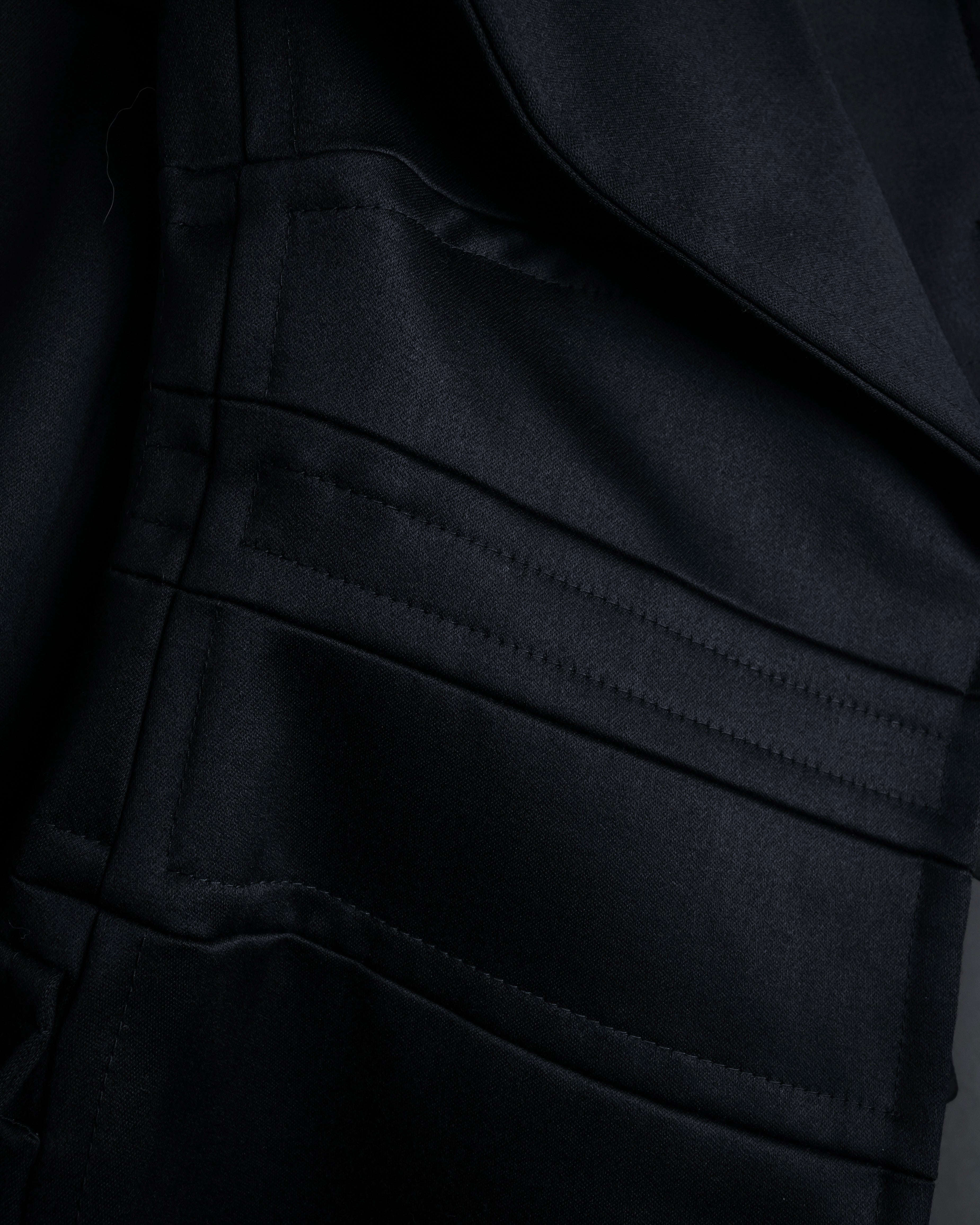 -SPECIAL- "YVES SAINT LAURENT rive gauche" 03 year Tom Ford period corset design long coat