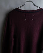 "MAISON MARGIELA"
20AW burgundy color V-neck knit
