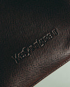 "Yves Saint Laurent" 90's-00's Classic textured leather structured top handle bag