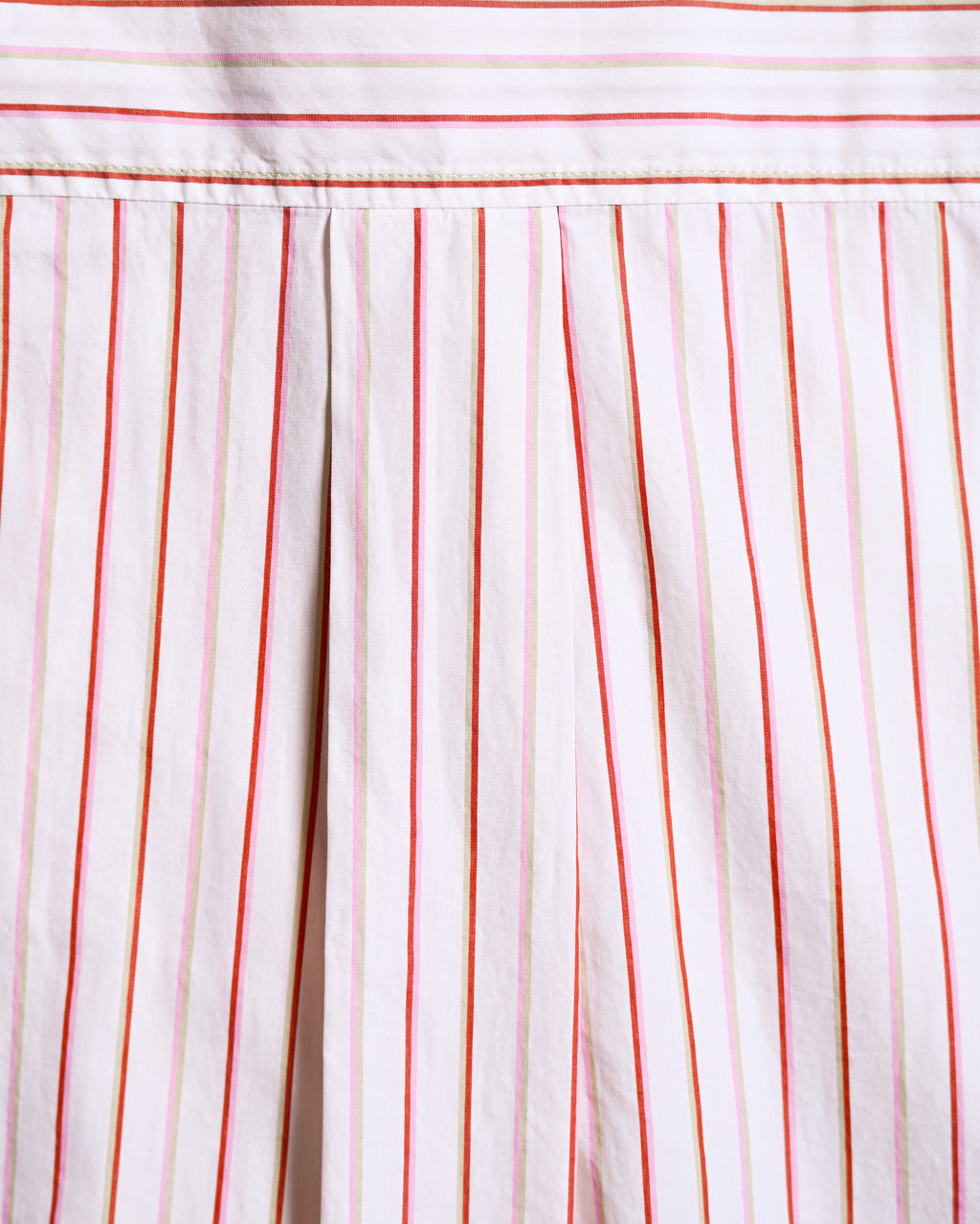 ETRO/ Oversized Multi Color Striped Shirt Pink × White