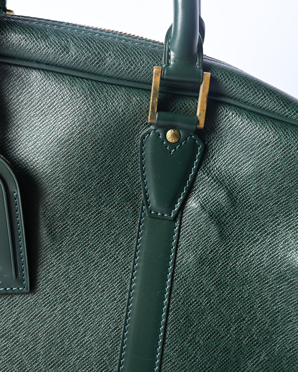 LOUIS VUITTON/ “Taiga Kendall GM” 2 Way Big Boston Bag Green