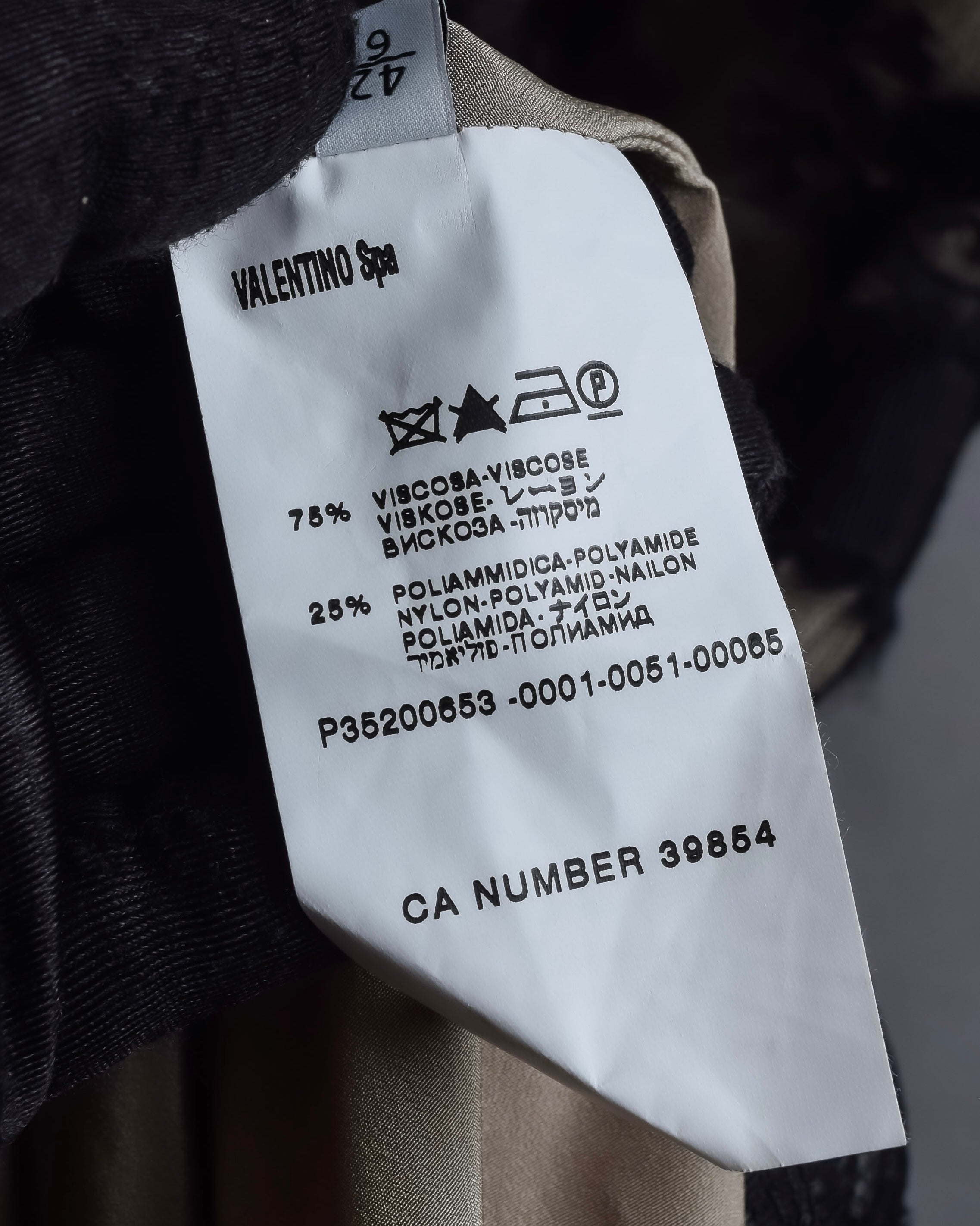 "VALENTINO" Lace layered ribbon design sleeveless dress