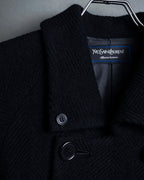 -SPECIAL- "YVES SAINT LAURENT"
80's-90's Raglan sleeves 100% angora stand collar coat