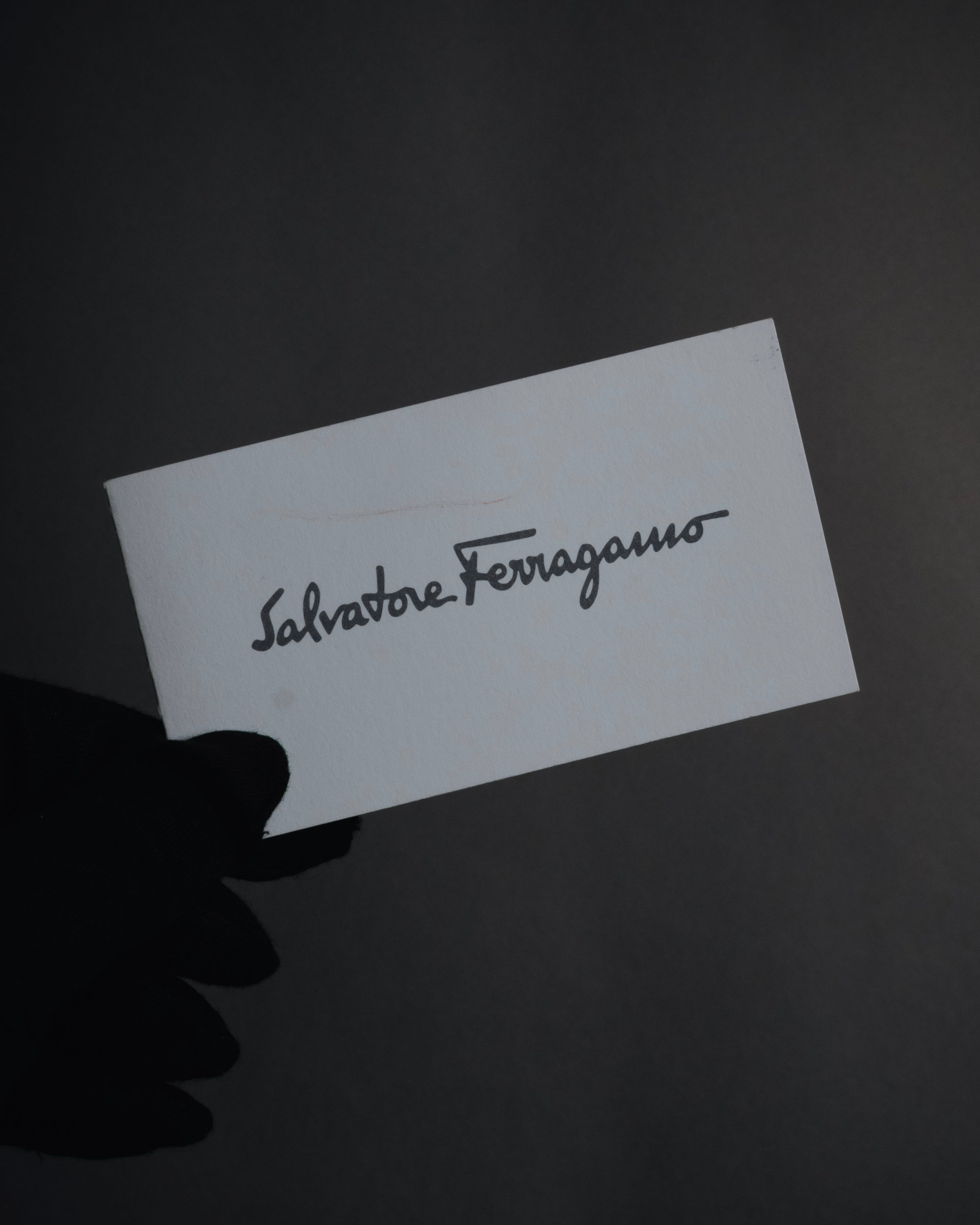 –SPECIAL– "Salvatore Ferragamo" 00’s calf hair gancini rattan accent handbag