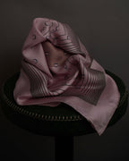 "Christian Dior" Typography logo geometric motif silk scarf