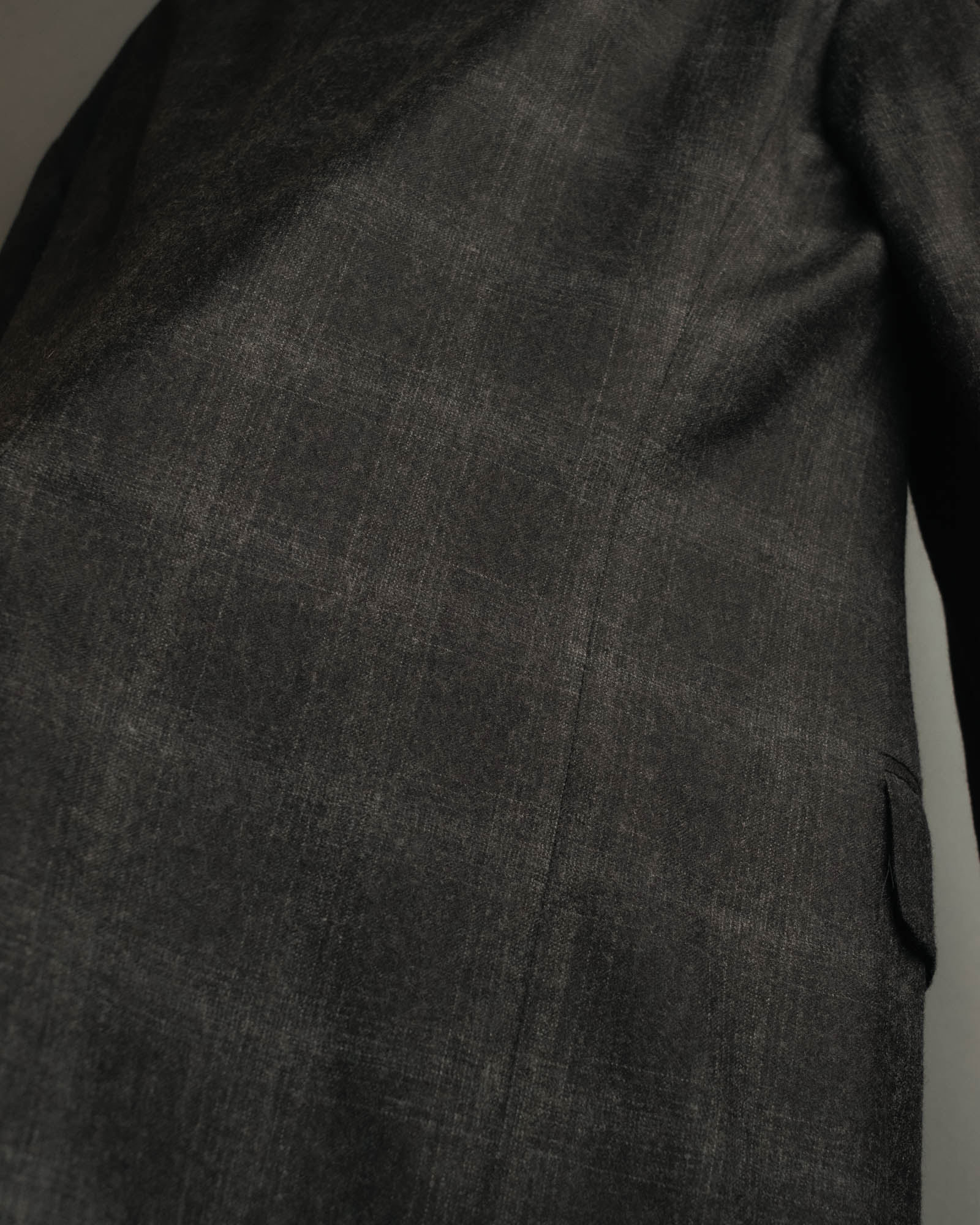“PRADA” 90’s-00’s Wool cashmere checked tailored jacket