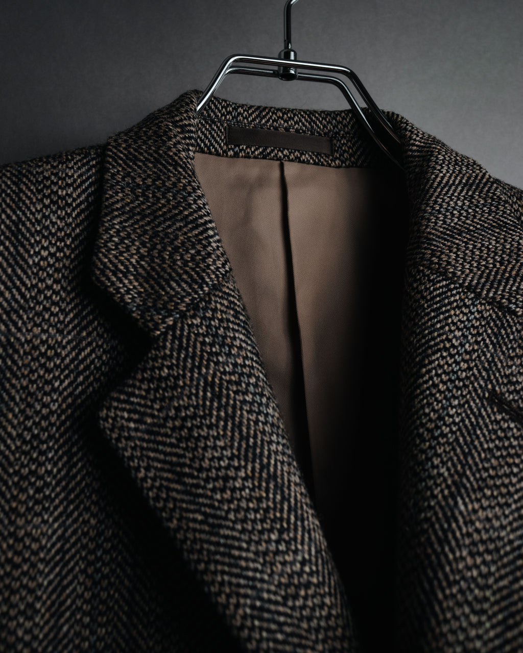 "Burberrys" 90’s Herringbone tweed wool suit set
