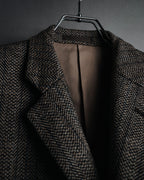 "Burberrys" 90’s Herringbone tweed wool suit set