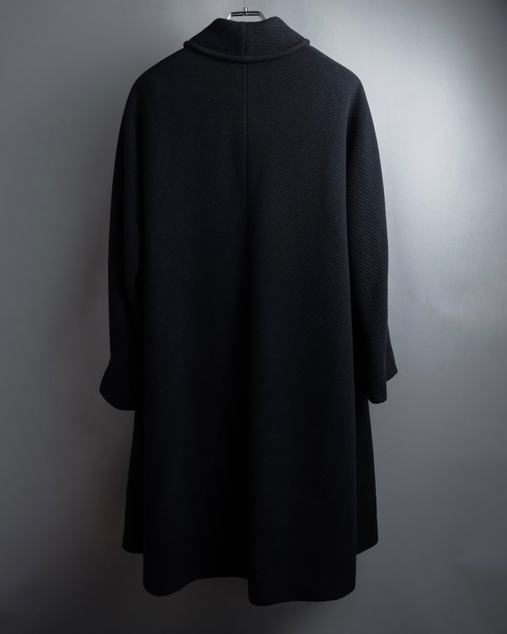 "Valentino Garavani"Shawl collar A-line silhouette long coat