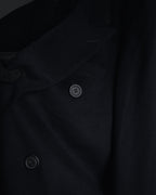 Abrigo doble botonadura de lana de los años 90 de YVES SAINT LAURENT