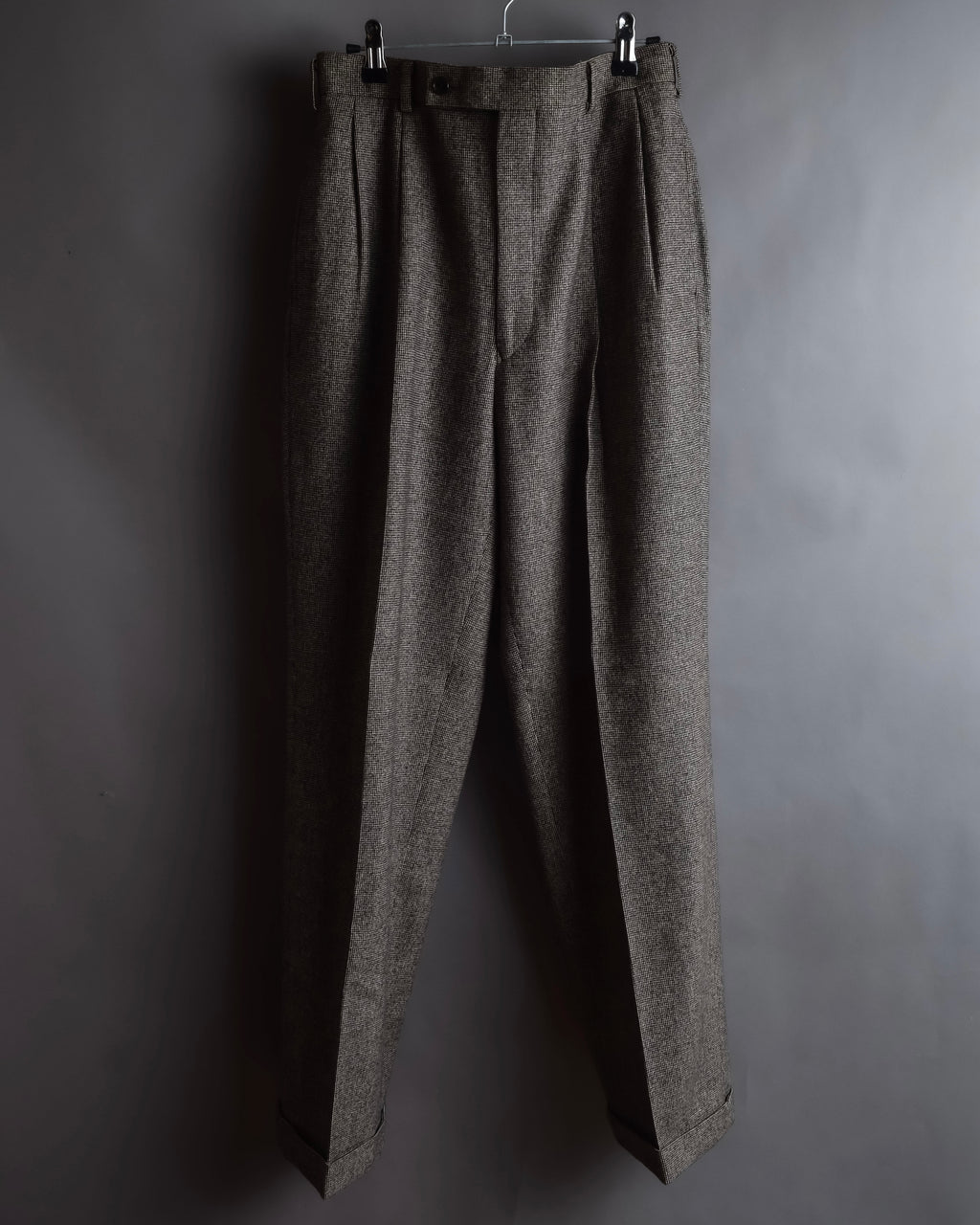 "BROOKS BROTHERS" Melange tweed three-piece suit