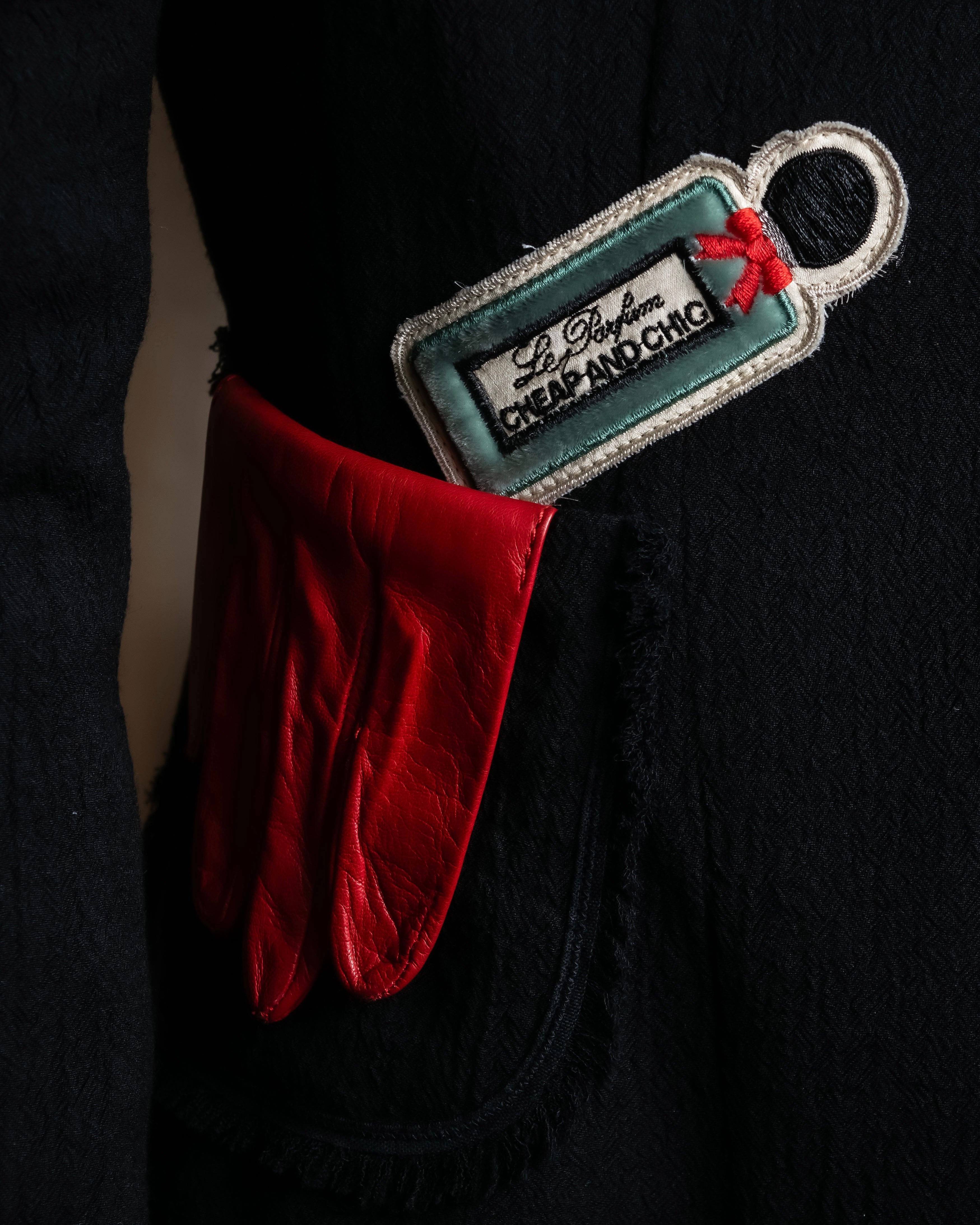 "MOSCHINO" Object sewn design tweed jacket