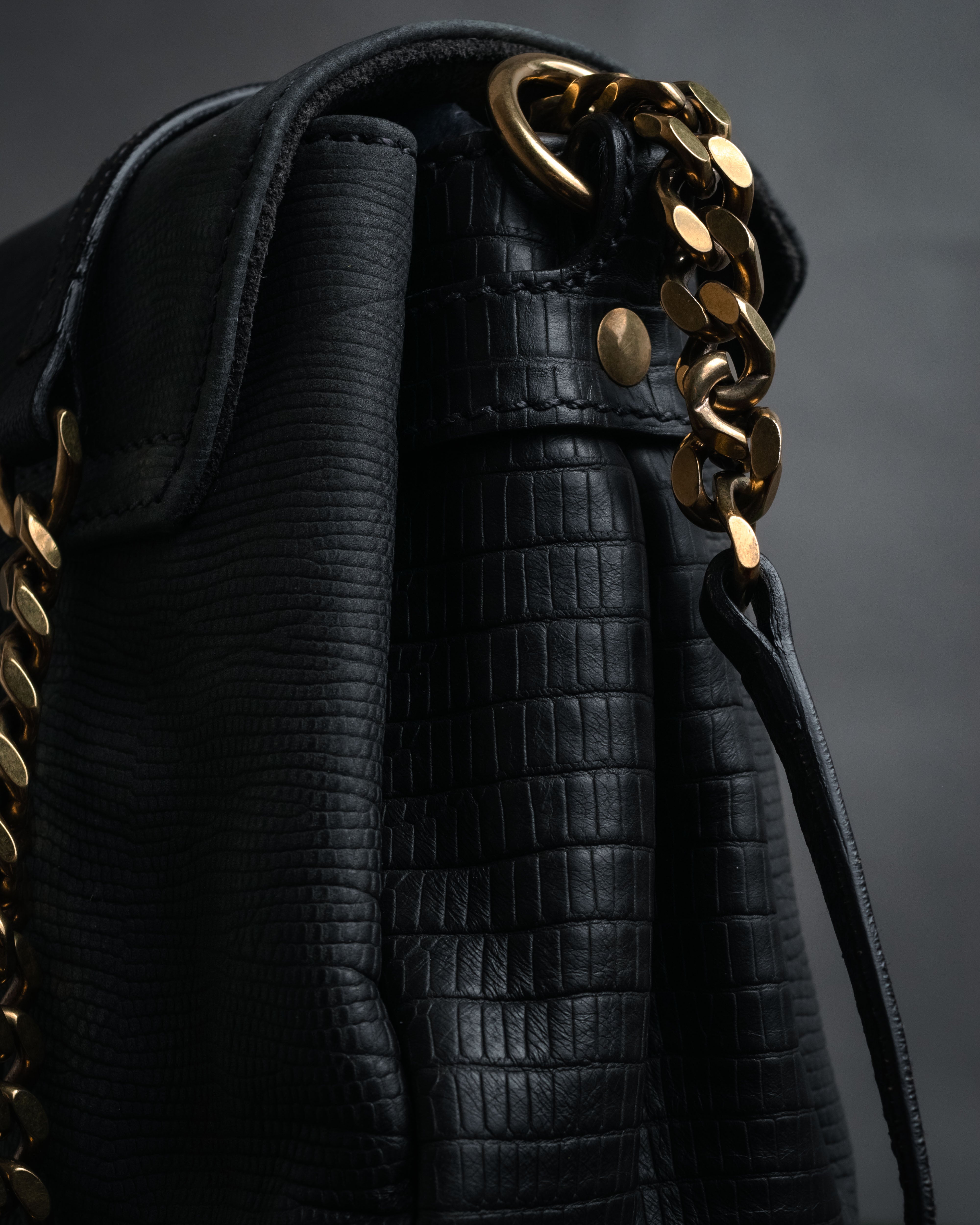 YVES SAINT LAURENT (イヴ・サンローラン) - リザード型押し YVES SAINT LAURENT (イヴ・サンローラン) - リザード型押し