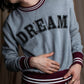 "Ｎ21 NUMERO VENTUNO" DREAM rhinestone design box silhouette
sweatshirt