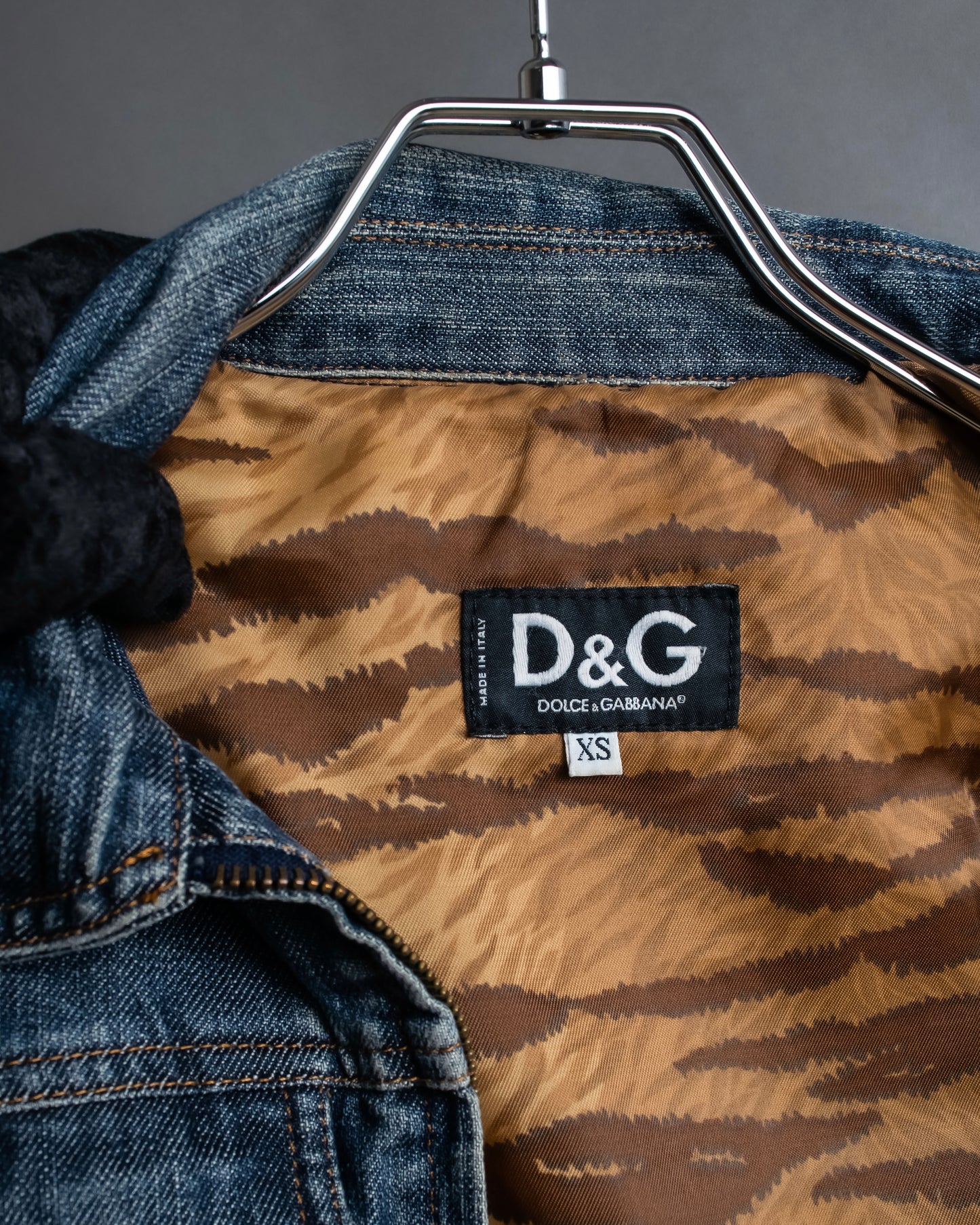 "Dolce & Gabbana" Cutting stitch detail denim jacket