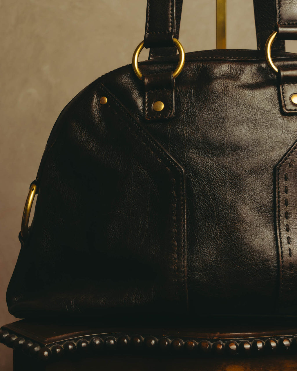 -SPECIAL- “Yves Saint Laurent” 00’s-10’s Muse leather handbag